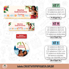 Kit Etiqueta Escolar - Moana - comprar online