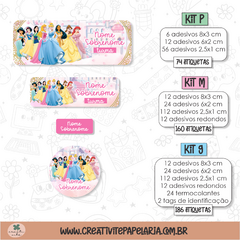 Kit Etiqueta Escolar - Princesas - comprar online