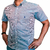 Camisa Masculina Austin Western Manga Curta Xadrez Az/vmelho