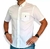 Camisa Masculina Lisa Austin Western Manga Curta Branco