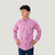 Camisa Masculina Manga Longa Xadrez Austin Western Pink