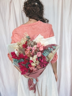 Buquê de flores secas Tons de Rosa - comprar online