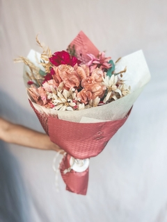 Buquê de flores secas Pequeno | Rosa Pink na internet