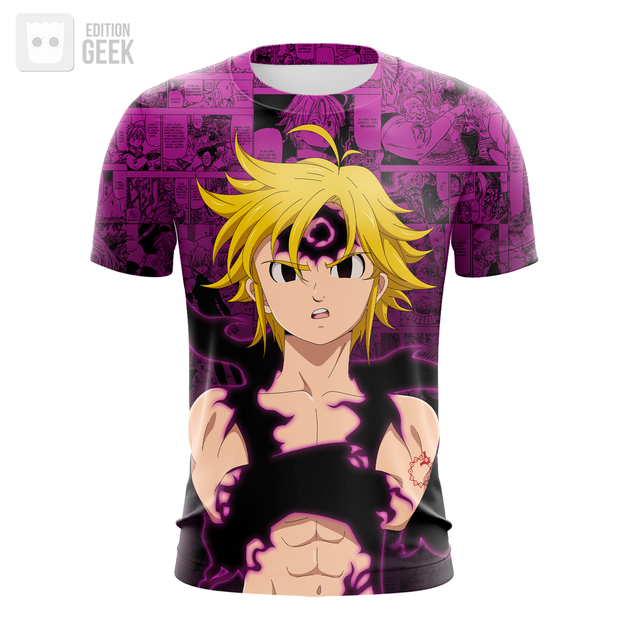 Camiseta Unissex Masculina The Seven Deadly Sins 2 Season Nanatsu