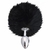 PLUG ANAL EM METAL 7CM COM POMPOM COLORIDO MISS COLLECTION