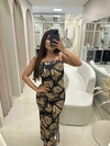 VESTIDO COM MIDI COM TIRA ASSIMÉTRICA