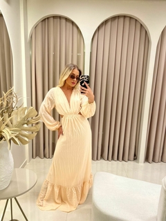 Imagem do VESTIDO LONGO MANGA BUFANTE