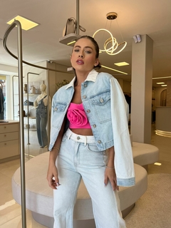 CALÇA JEANS WIDE LEG DUO na internet