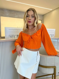 SHORT SAIA COURO PU - comprar online