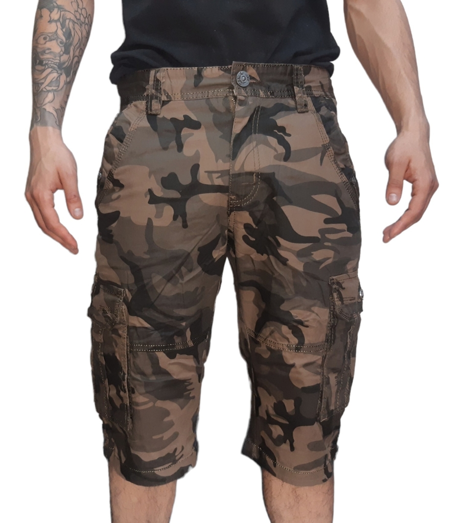 Short discount cargo camuflado