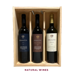 112 - Kit Dinastia Vino Organico Malbec Blend Chardonay 3 Botellas - tienda online