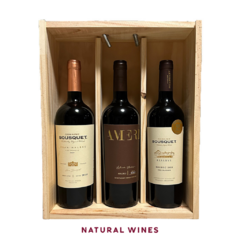 108 - KIT EXPERIENCIA MALBEC ORGANICO DOMAINE BUSQUET 3 BOTELLAS - tienda online