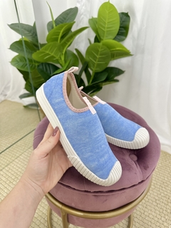 TENIS MEIA AZUL BEBE LETICIA