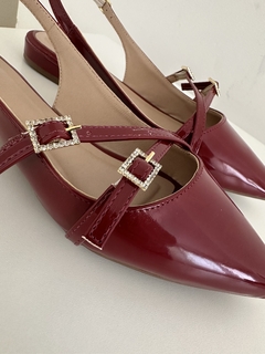 SLINGBACK CHERRY LUIZA - LIZZA SHOES