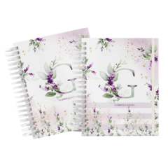 Caderno Letra Lavanda