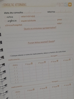 Caderneta Pet (Grande) - Papelaria funcional e afetiva para seu dia a dia