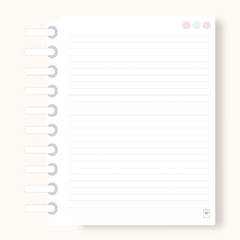 Refil Caderno G Disco (pautado)