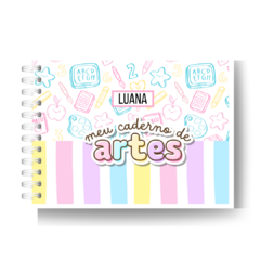 Caderno Artes menina (desenho) M/G