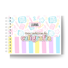 Caderno Caligrafia menina