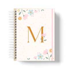 Caderno Letra Floral