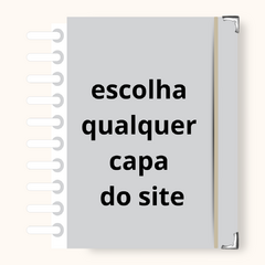 Caderno G Disco G (branco) Escolha sua capa