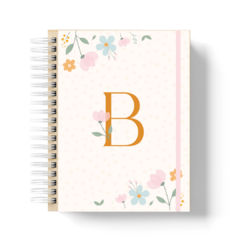 Caderno Letra Floral - comprar online