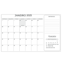 Várias estampas (Calendário 2025 Grande) ELE - comprar online