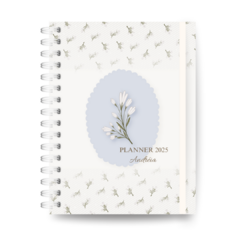 Planner 2025 Self Love (Flor Branca)