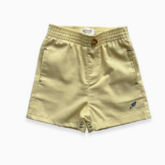 SHORTS INFANTIL LINHO AMARELO