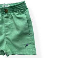 SHORTS INFANTIL LINHO VERDE - comprar online