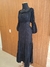 VESTIDO LONGO CLEO PRETO COM FIOS PRATA - comprar online