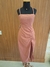 VESTIDO MIDI LORENA DRAPEADO ROSE - comprar online