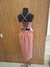 VESTIDO MIDI LORENA DRAPEADO ROSE - loja online