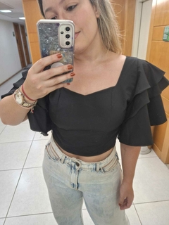 CROPPED RECORTES PRETO