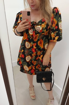 VESTIDO FRUTAS TROPICAIS