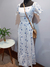 VESTIDO LONGO FLORES AZUL