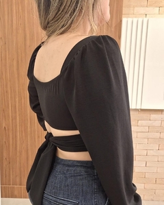 CROPPED BARBATANA PRETO - comprar online