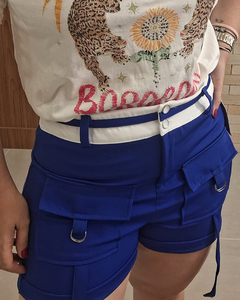 SHORT BICOLOR AZUL