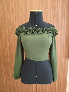 CROPPED OMBRO A OMBRO VERDE