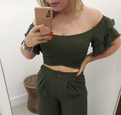 CROPPED BABADOS VERDE