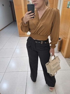 CROPPED TRANSPASSADO SERENA CAPUCCINO - comprar online