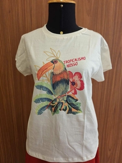 T SHIRT TROPICALISMO NOSSO BRANCA