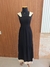 VESTIDO LONGO BICOLOR PRETO - comprar online