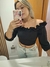 CROPPED OMBRO A OMBRO PRETO