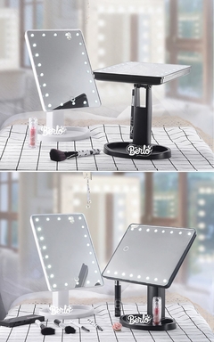 Espejo Luz Led Maquillaje De Alta Definición Touch 360° - comprar en línea