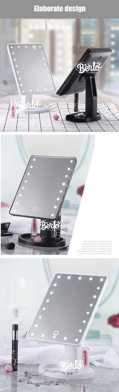 Espejo Luz Led Maquillaje De Alta Definición Touch 360° - comprar en línea