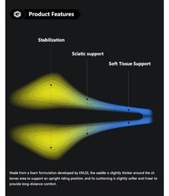 Enlee Asiento ergonomico para bicicleta con diseño - tienda en línea
