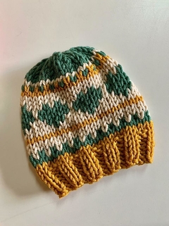 Gorro Corazon verde