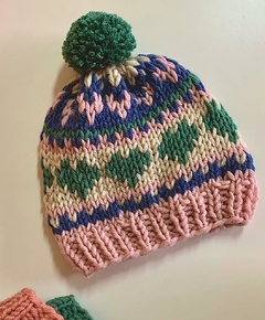 Gorro corazón verde