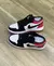 Tênis NK Jordan 1 Branco Preto e Vermelho Metalizado - comprar online